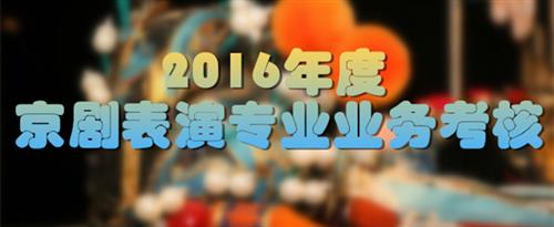 这个小逼操着视频国家京剧院2016年度京剧表演专业业务考...